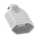 Plug Femeá 20A - 2 Pinos Cinza - Ilumi