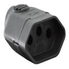 Plug Fêmea 2p+t 10a Preto V23 - Voltim