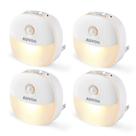 Plug-in AUVON de luz noturna com sensor de movimento e Dusk to Dawn 4Pk
