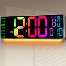 Plug-in de montagem em parede RGB digital RGB Clock ANSOPER de 16,5" Plug-in de montagem em parede RGB digital RGB Clock ANSOPER de 16,5"
