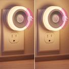 Plug-in de sensor de movimento Night Light Briignite LED de 0,6 W, pacote com 2 Plug-in de sensor de movimento Night Light Briignite LED de 0,6 W, pacote com 2