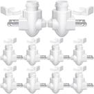 Plug in Night Light Base Tuanse, 10 conjuntos com clipe de montagem