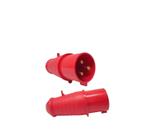 PLUG - J02PL-023-9 - 32A - 2P+T - 9H - VERMELHO - 440Vca PLUG - J02PL-023-9 - 32A - 2P+T - 9H - VERMELHO - 440Vca