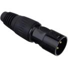 Plug Jack Cannon Macho Metálico Preto Storm - PCT / 5