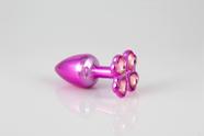 Plug Joinha em metal modelo trevo tamanho: M 7,5x3,5cm