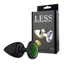 Plug Less em ABS Preto com Pedra Ornamental - HARD