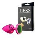 Plug Less em ABS Rosa com Pedra Ornamental - HARD