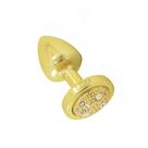 Plug Less G Dourado Com Pedra Cravejada Dourada - Use Hard