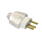 plug macho 180 2 polos + terra 20a branco - weg