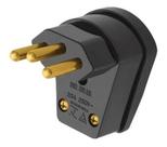 Plug Macho 90 Com Prensa Cabo 20A 2P+T Preto 1490 - Fame