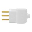 Plug Macho Com Prensa Cabo 2p+t 20a Branco 14351 - Ilumi