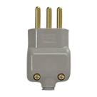 Plug Macho Com Prensa Cabo 2p+t 20a Cinza 14051 - Ilumi