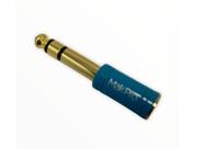 Plug makpro adaptador p2 / p10 niquelado azul