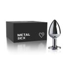 Plug Metal Butt Cromado - Médio 8,2 x 3,3