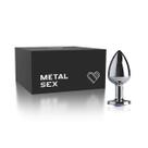 Plug Metal Butt Cromado - Pequeno 7,2 x 2,5cm