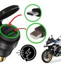 Plug Moto Led Adaptador Din 12v Usb P/ Bmw Gs Triumph Ducati Ktm