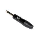 Plug P10 Estéreo TCD P10S-B 6,35mm Profissional