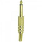 Plug P10 Mono Metal com Mola Gold Genérico Storm - DEZ / 10