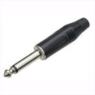 Plug P10 Mono Profissional semelhante Amphenol Preto