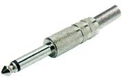 Plug p10mn metal c/ prensa cabo dentilhado