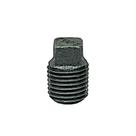 Plug para Gás Tupy Maleável Preto 1/4 NPT 150 LBS Média Pressão