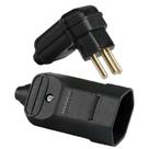 Plug Plugue Macho 90 Graus + Tomada Femea 180 Graus 3 Pinos 20a