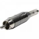 Plug RCA Com Mola 6mm Niquel PGRC0026 Storm - PCT / 10 Plug RCA Com Mola 6mm Niquel PGRC0026 Storm - PCT / 10