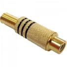 Plug RCA Fêmea Metal Gold JCRC0002 Dourado Storm - DEZ / 10 Plug RCA Fêmea Metal Gold JCRC0002 Dourado Storm - DEZ / 10