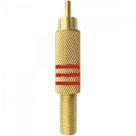 Plug RCA Macho 6/7mm Com Mola 3FXA Tarja Vermelha Genérico Storm - DEZ / 10