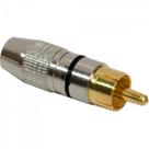 Plug RCA Profissional Metal PGRC0012 Preto Storm - DEZ / 10