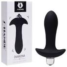 Plug Silicone com Vibrador 10 x 3,1 cm
