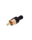 Plug skypix sk-rc178 rca gold macho black l Plug skypix sk-rc178 rca gold macho black l