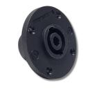 Plug Speakon Fêmea Painel 4 Vias Gold ABS Redondo HS4MPR HJH