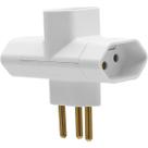 Plug T 3 Saida 3P 10A - Cinza