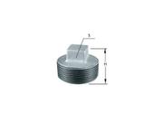 Plug Tampão Galvanizado Rosqueavel 1,1/2x1,1/2