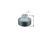 Plug Tampão Galvanizado Rosqueavel 2 X 2