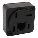 Plug Telef.tomada Modular 2VIAS Preto Plug Telef.tomada Modular 2VIAS Preto