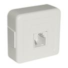 Plug Telefone Pino Macho C/ Jack Americano Jp-12 Marfim - PC / 10