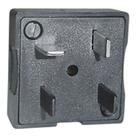 Plug Telefone Pino Macho Padrao 2T/ PL Preto