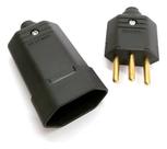 Plug Tomada Femea 3 Polos Macho 2 Pinos 10a 1 Un Plug Tomada Femea 3 Polos Macho 2 Pinos 10a 1 Un