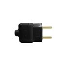 Plug Tomada Pino Macho Prensa Cabo Fio 2P Preto 20A 250V Plug Tomada Pino Macho Prensa Cabo Fio 2P Preto 20A 250V