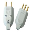 Plug Triangulo 10A Cinza V102 Longitudinal - Voltim Plug Triangulo 10A Cinza V102 Longitudinal - Voltim
