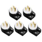 Plug WINXUS Nema 5-15P 15 A 125 V de 3 pinos, pacote com 5