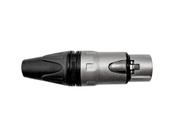 Plug wire conex xlr femea linha wc 1003 fl bk ni