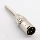 Plug Xlr Canon Macho 3 Vias Emb C/ 5 unidades C/ Mola