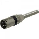 Plug XLR Canon Macho com Mola PGCN0014 Preto Storm - PCT / 5