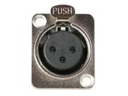 Plug Xlr Conector Femea Painel Metal 3p Santo Angelo Sa2x