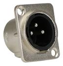 Plug Xlr Conector Macho Painel Metal Santo Angelo Sa2x