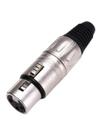 Plug Xlr Santo Angelo Canon Femea Niquel L3Fnn01