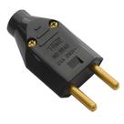 Plugue 2P Juncao Macho 20A Preto Ref 2141 Fame